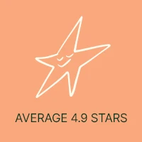 Average Rating of 4.9 Stars