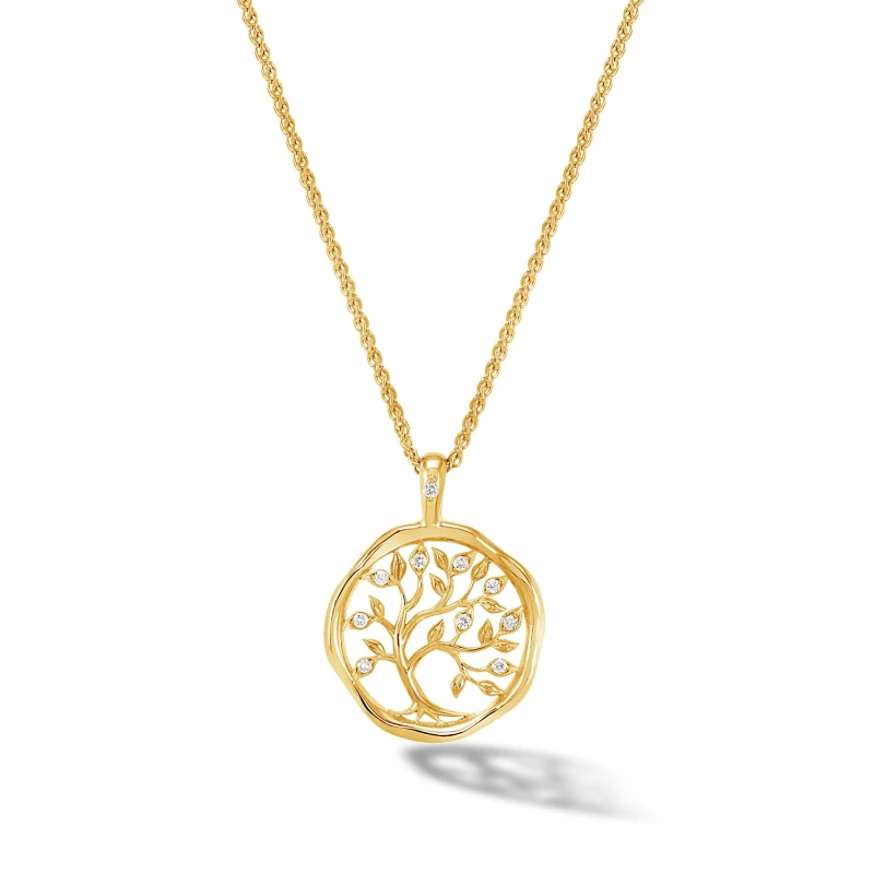 Image of 18k Diamond Tree of Life Talisman Necklace