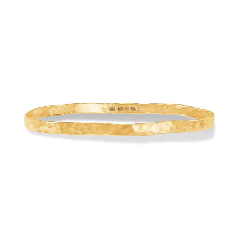 Image of 4mm Hammered Nomad Bangle