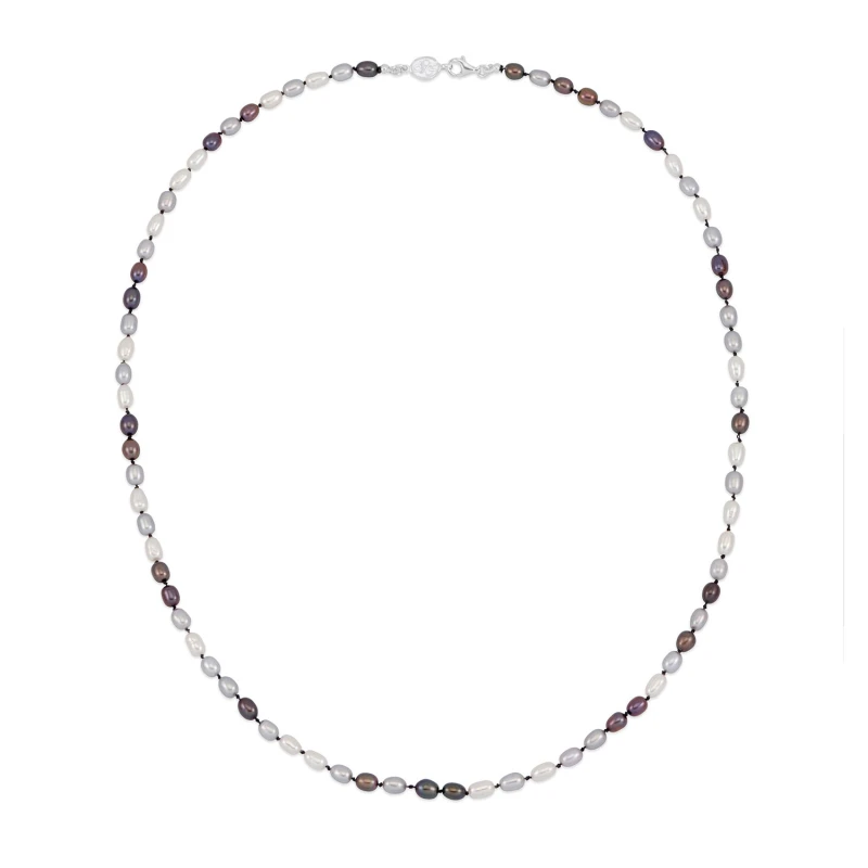 Image of Men's Oval Mixed Luna Pearl™ Necklace