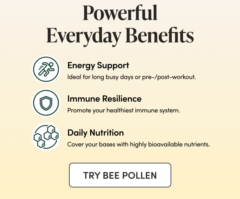 Powerful Everyday Benefits      Energy Support   Ideal for long busy days or pre-/post-workout.   Immune Resilience Promote your healthiest immune system.   Daily Nutrition  Cover your bases with highly bioavailable nutrients.  
