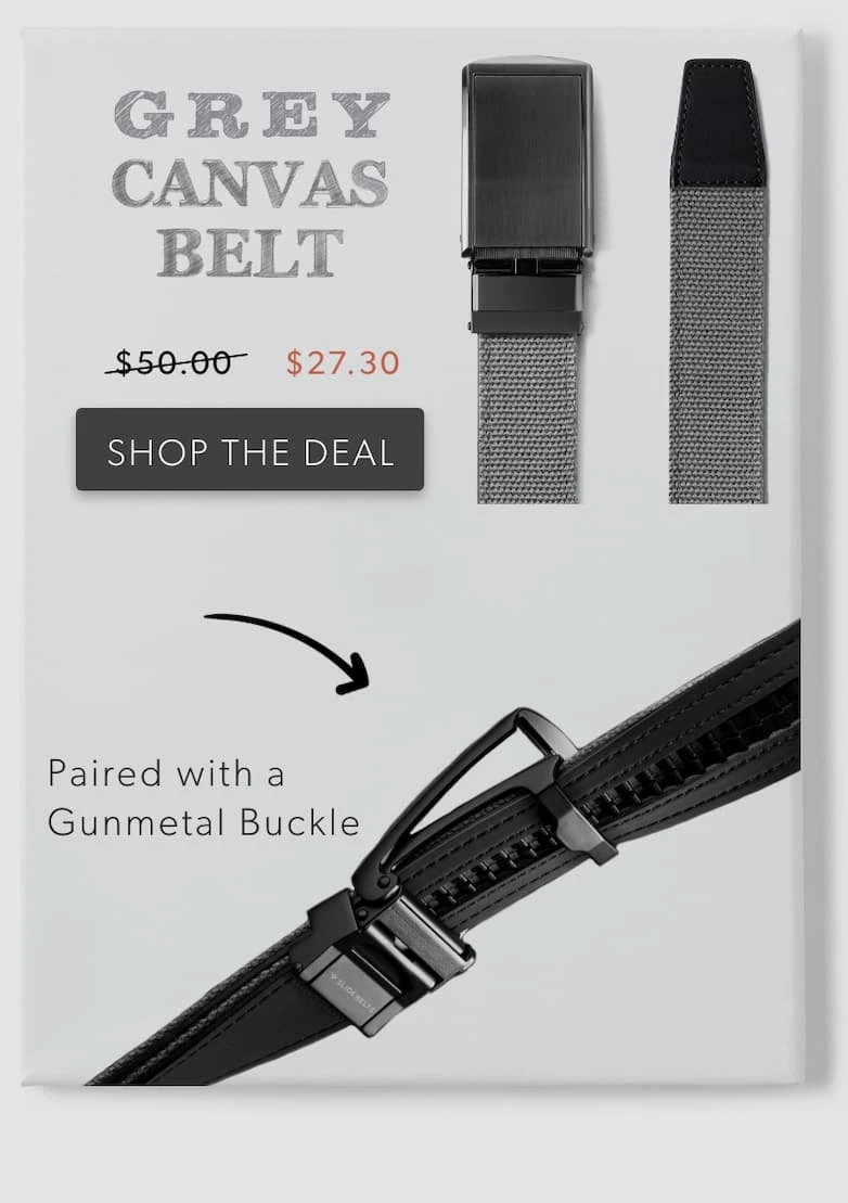 Shop Grey Canvas Belt. Now $27.30 Shop Grey Canvas Belt. Now $27.30