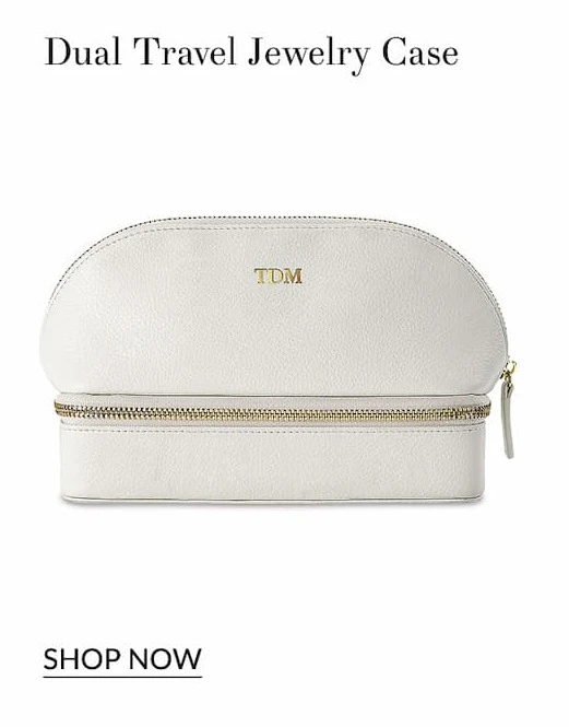 Dual travel jewelry case