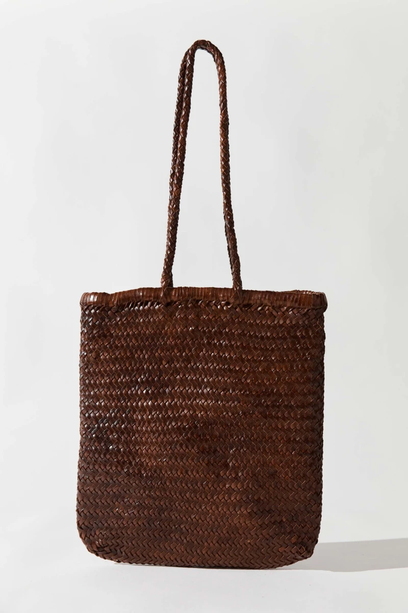 Image of Bagu Woven Tote - Chestnut