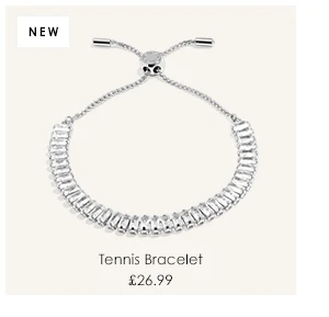 Bracelet Bar Tennis Bracelet In Silver Plating