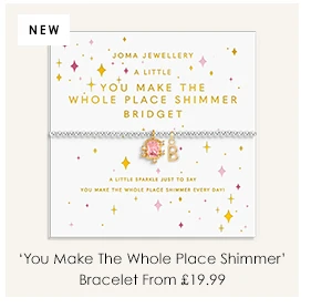 A Little 'You Make The Whole Place Shimmer' Bracelet In Silver and Gold Plating