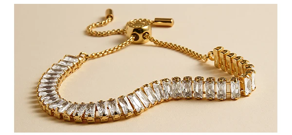Bracelet Bar Tennis Bracelet In Gold Plating