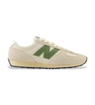 Zapatillas de piel 471 beige