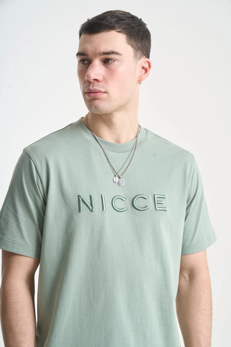 Image of NICCE Mens Mercury T-Shirt | Sage