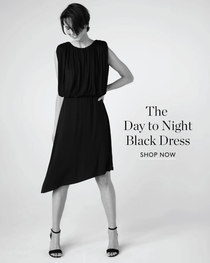 The Day to Night Black Dress. Shop Now.