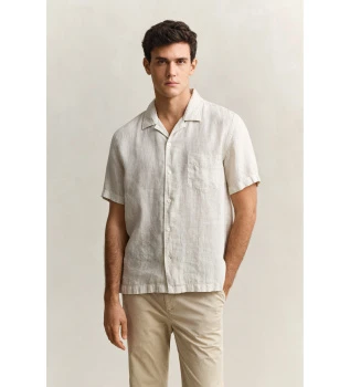 beige-short-sleeve-linen-shirt