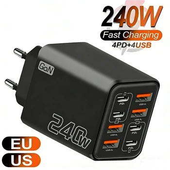 240W GaN USB C Charger 8 in 1 Fa...
