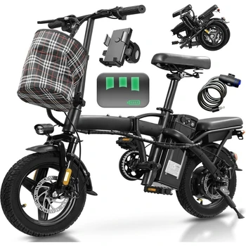 Folding Electric Bike for Adults...