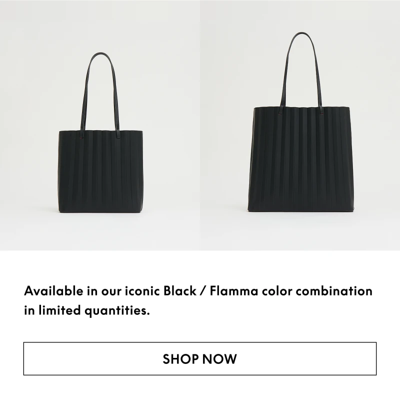 Available in our iconic Black / Flamma color combination in limited quantities.