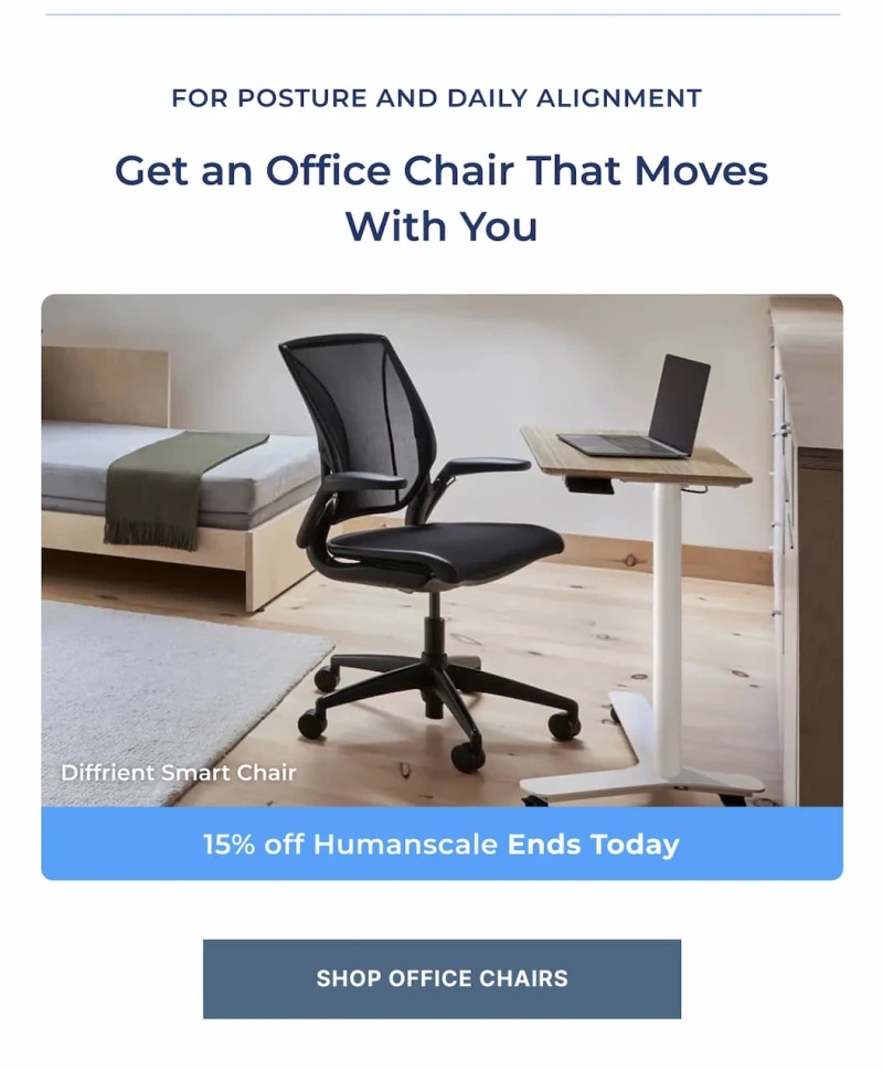 get an office chair that moves with your