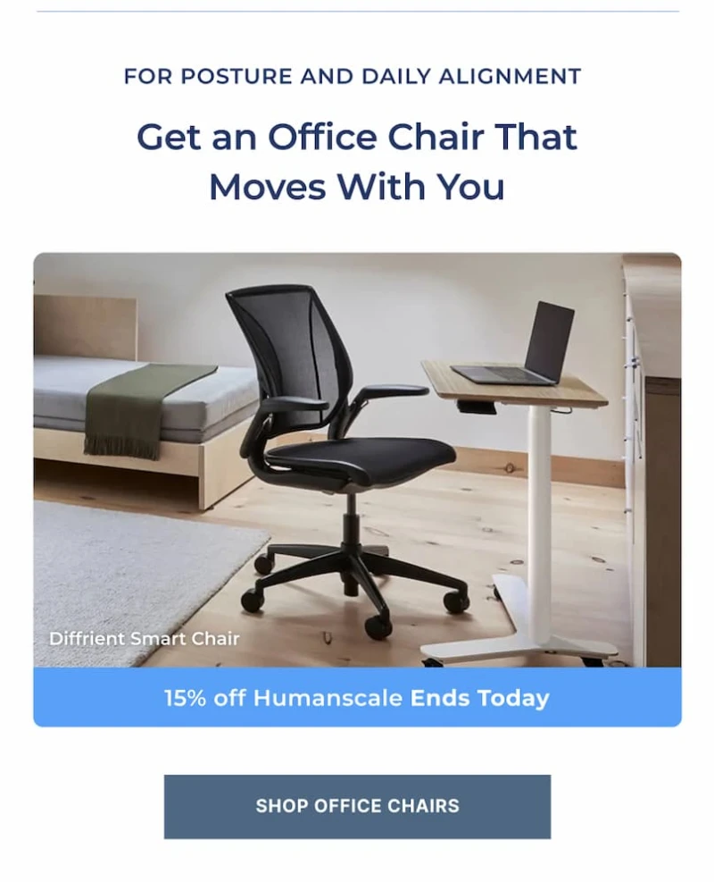get an office chair that moves with you