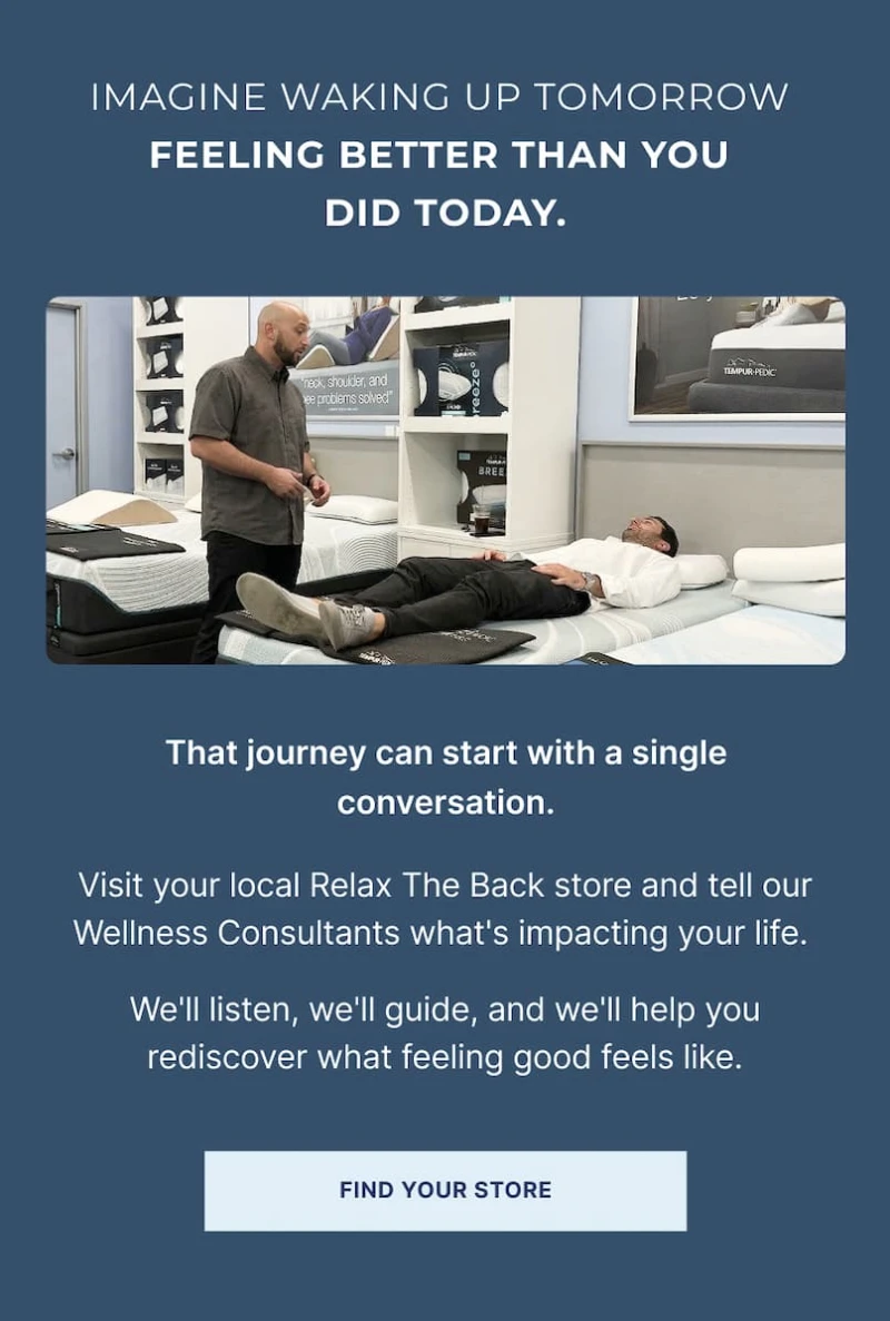 visit your local relax the back store