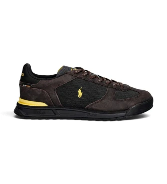 Zapatillas Varick con paneles de ante marrón, negro
