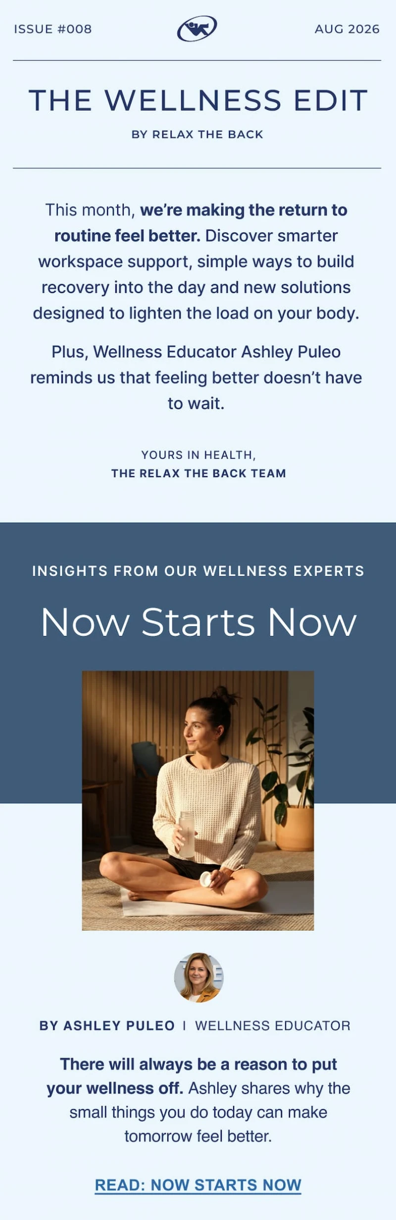 there will always be a reason to put your wellness off