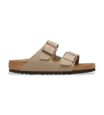 Sandalias de piel Normal Arizona Leoi (Ajuste Regular) marrón