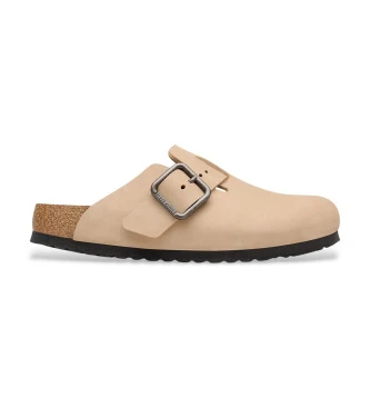 Sandalias de piel Boston Wire Buckle (Ajuste Estrecho) arena