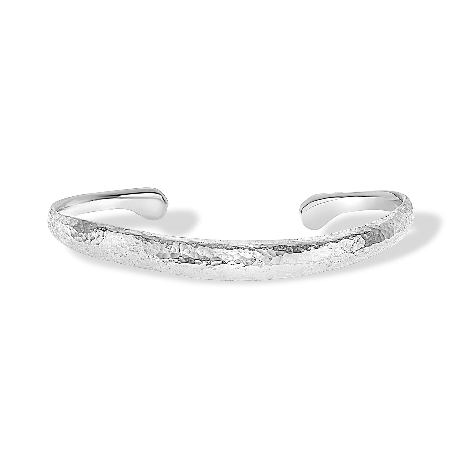 Image of Men's Hammered Curved Bangle