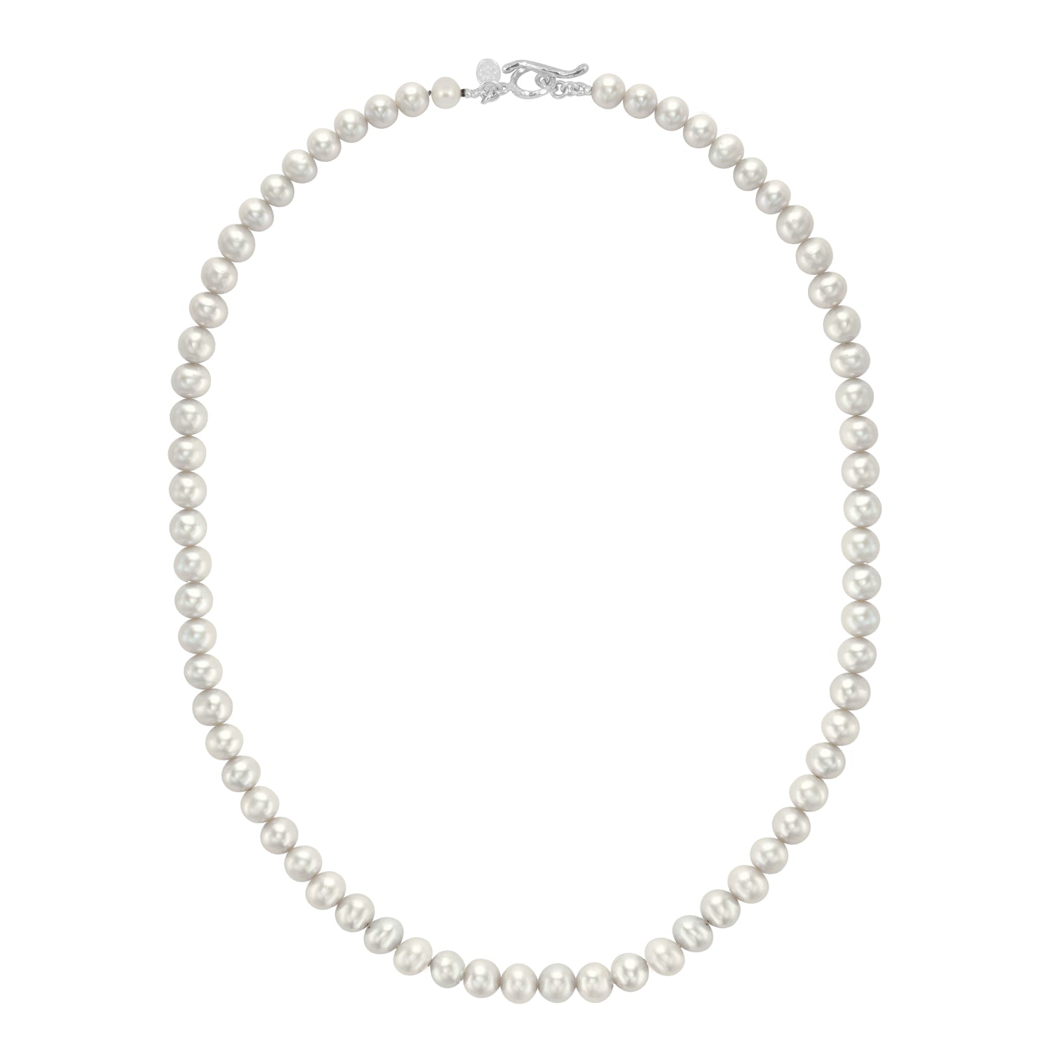 Image of Men's White Freshwater Pearl Necklace