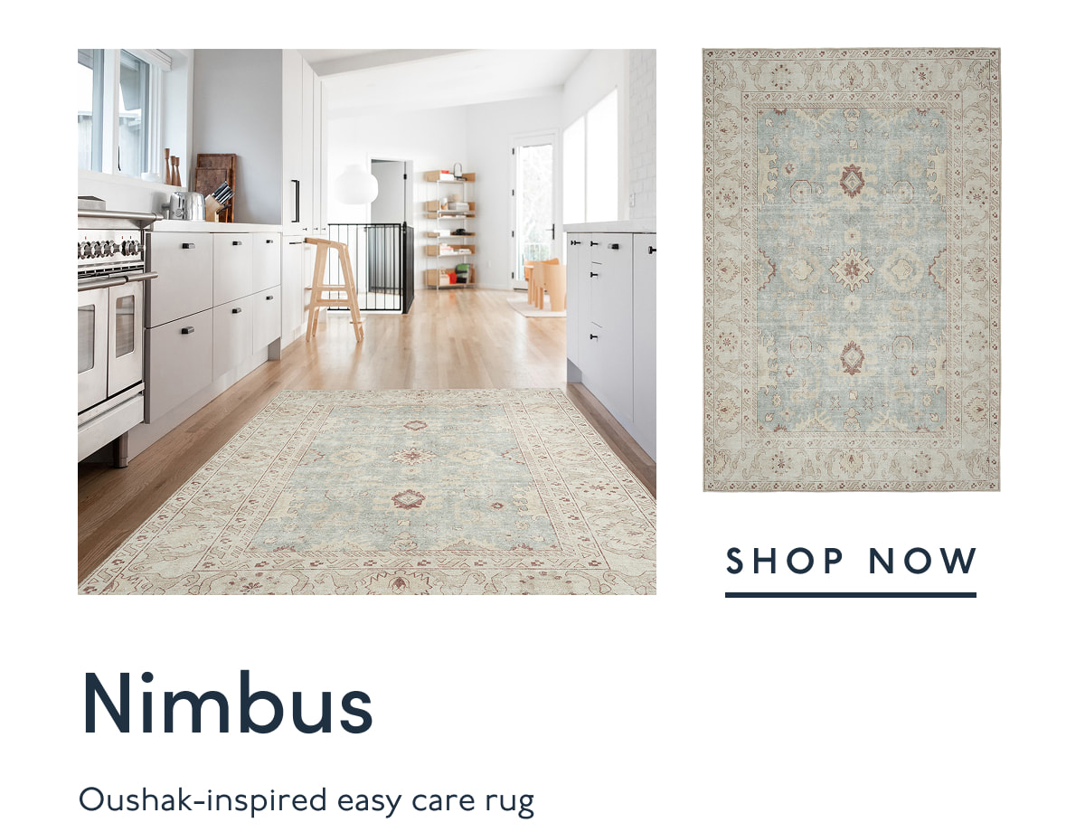 Nimbus | Oushak-inspired easy care rug | SHOP NOW