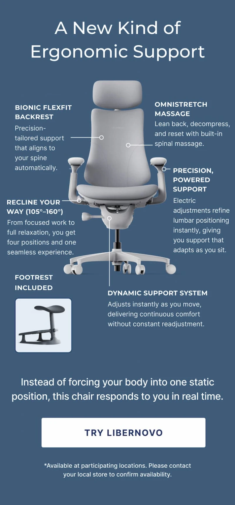 a new kind of ergonomic support try in store