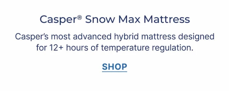 casper snow max mattress