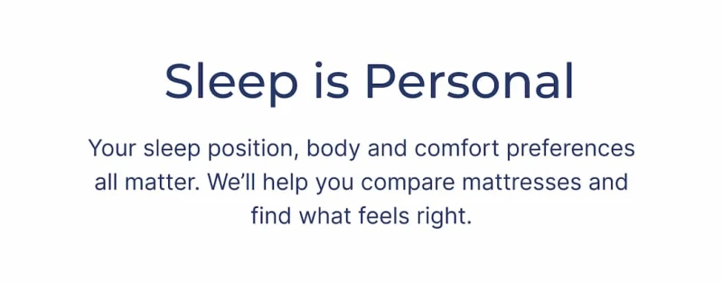 sleep is personal