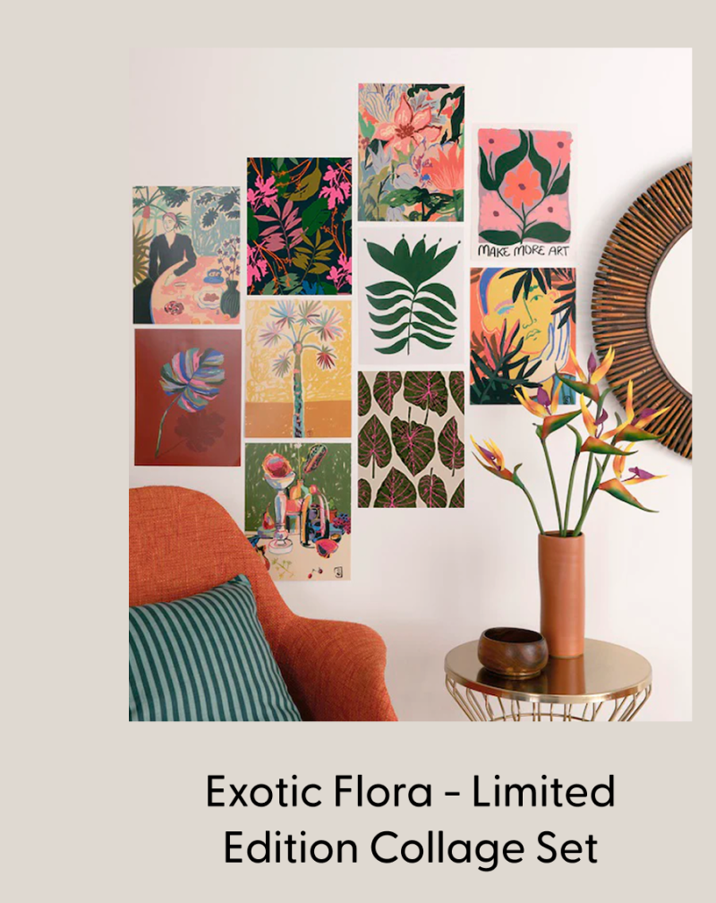Exotic Flora - Limited Edition Collage Set