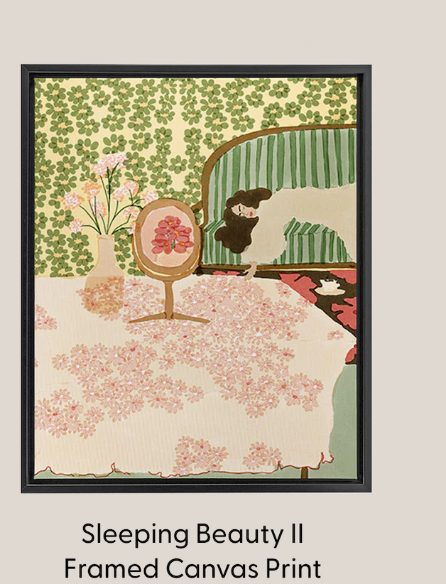 Sleeping Beauty II Framed Canvas Print