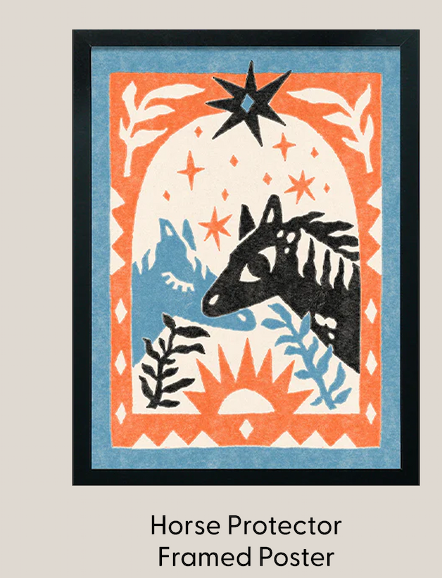 Horse Protector Framed Poster