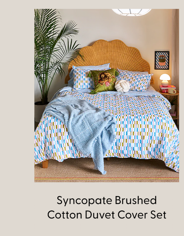 Syncopate Brushed Cotton Duvet Cover Set