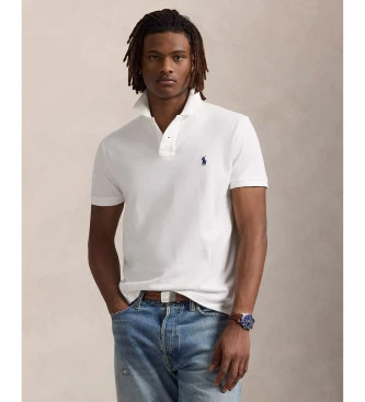 Polo de piqué Custom Fit blanco