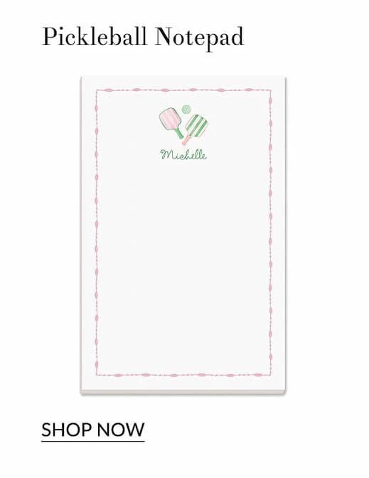 Pickleball notepad
