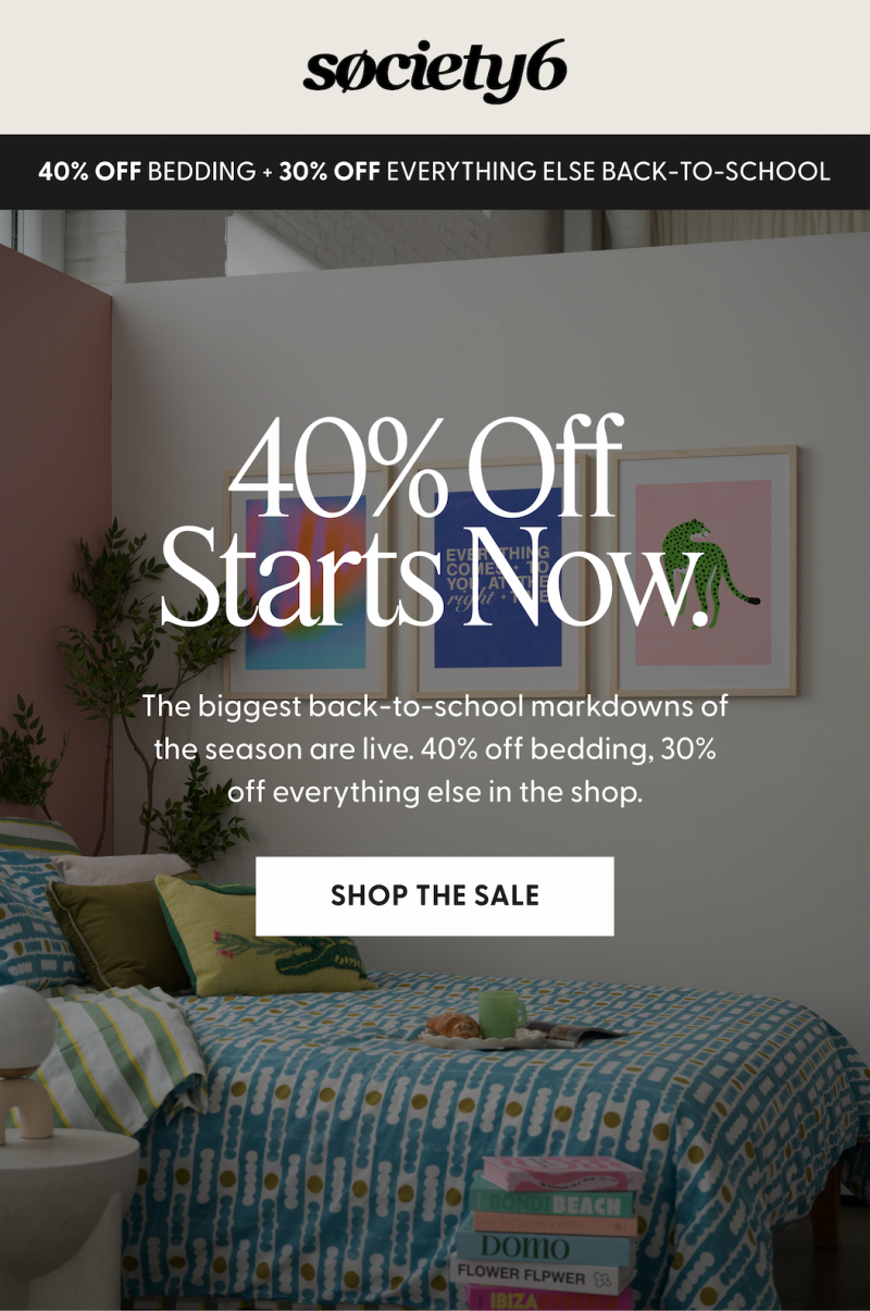 40% Off  Starts Now.