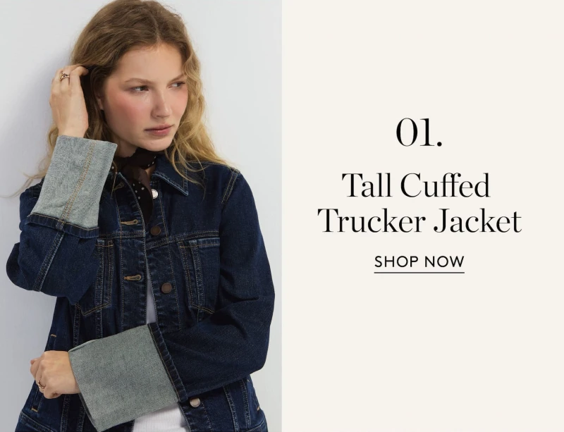 Tall Cuffed Trucker Jacket