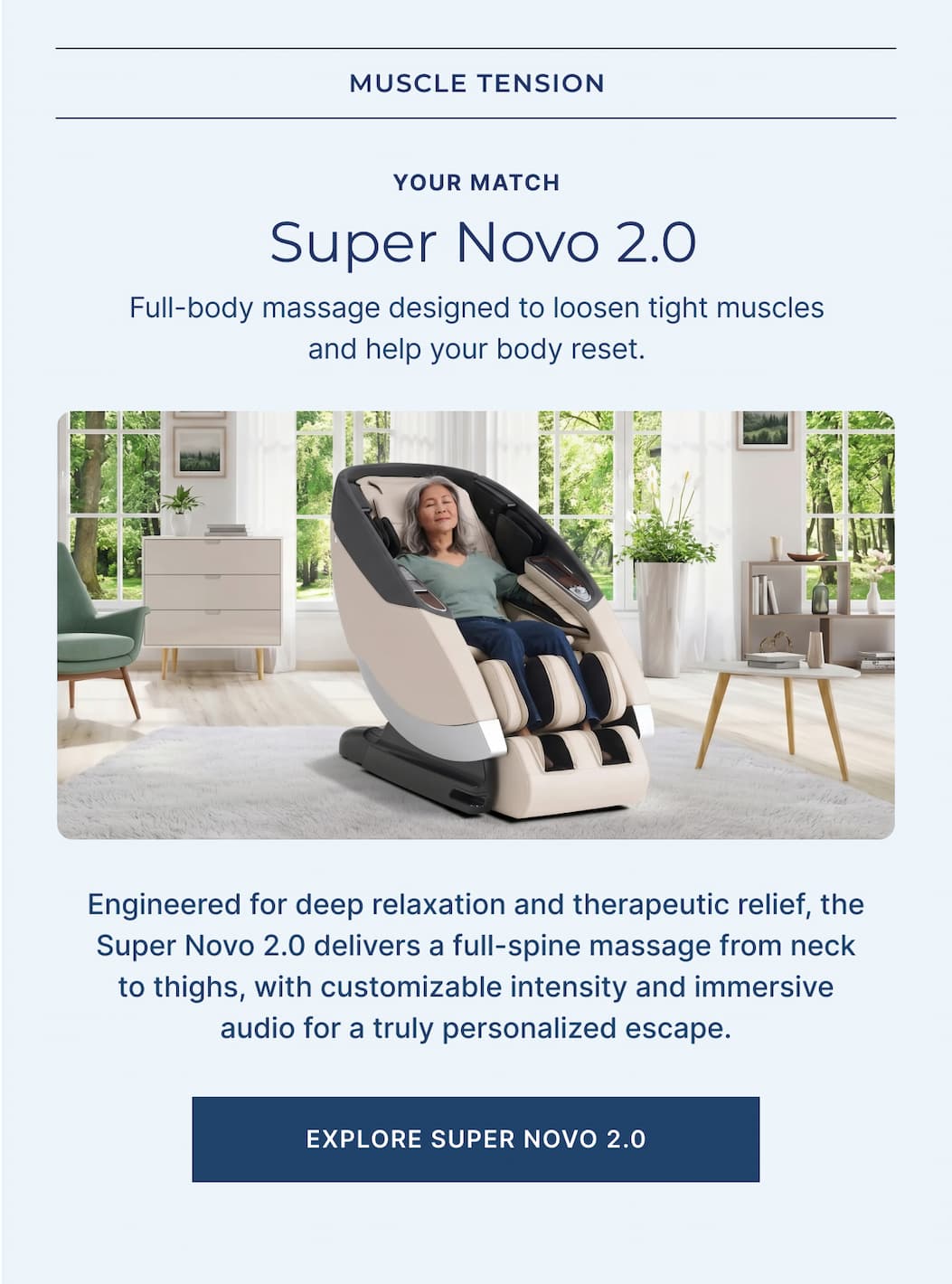 full body massage designed to loosen tight muscles