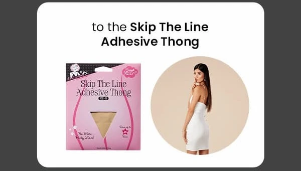 Skip The Line Adhesive Thong