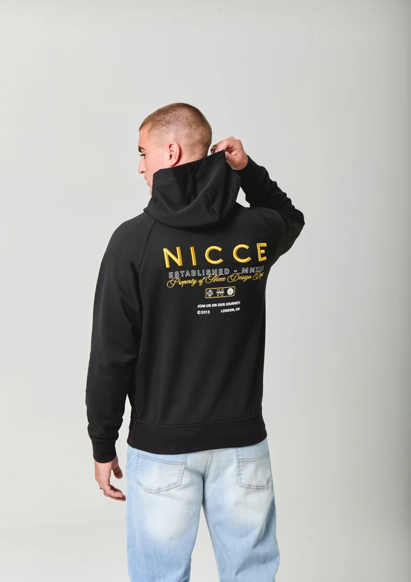 Image of NICCE Mens Meridian Hoodie | Black