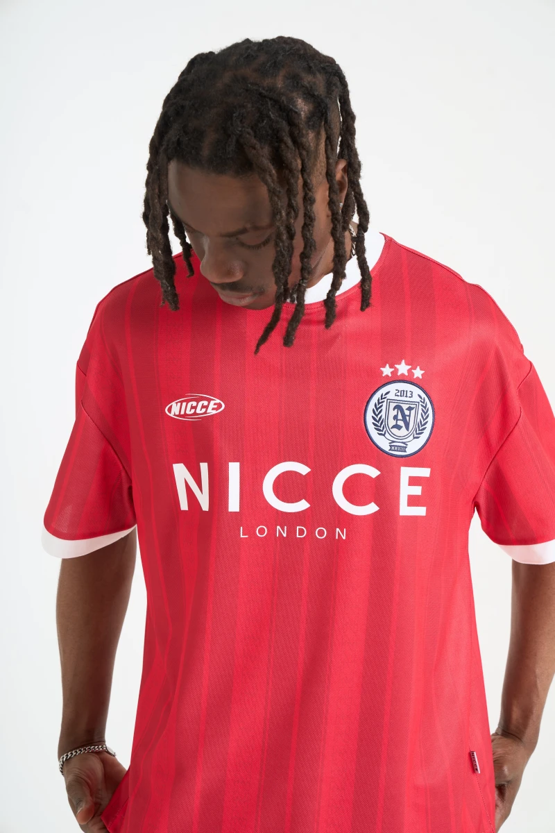 Image of NICCE Mens Legend Football Shirt | Red