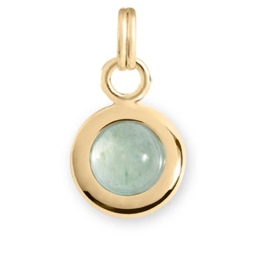 PERSONALISATION | BIRTHSTONE CHARM | Gold | August