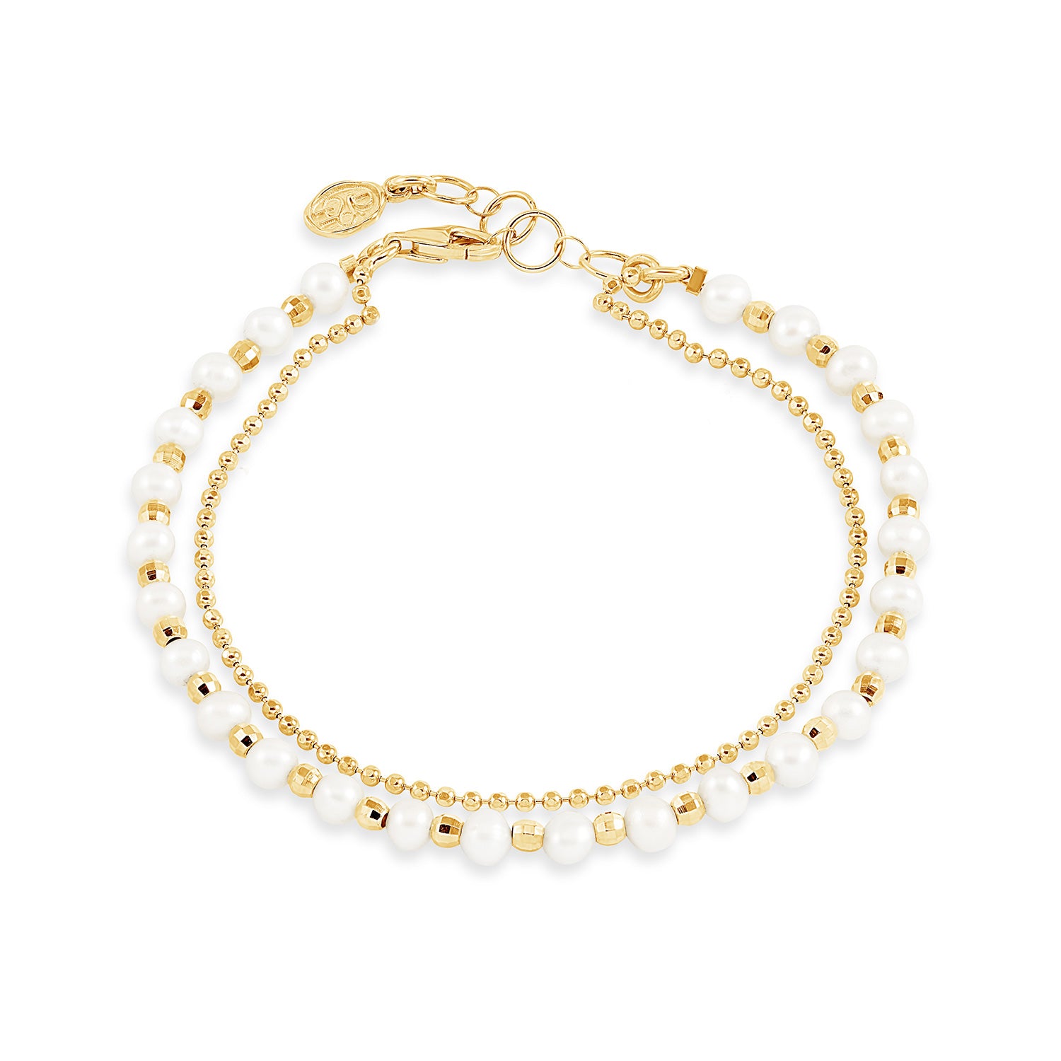 Image of White Freshwater Timeless Pearl Bracelet