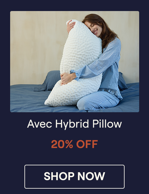 Woman hugging a Hybrid Pillow 