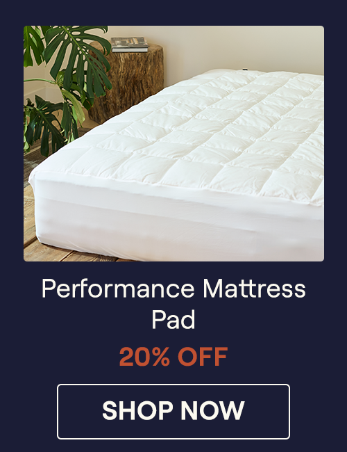 a Performance Mattress Pad on a mattress