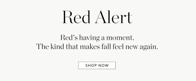 Red's having a moment.  The kind that makes fall feel new again. 