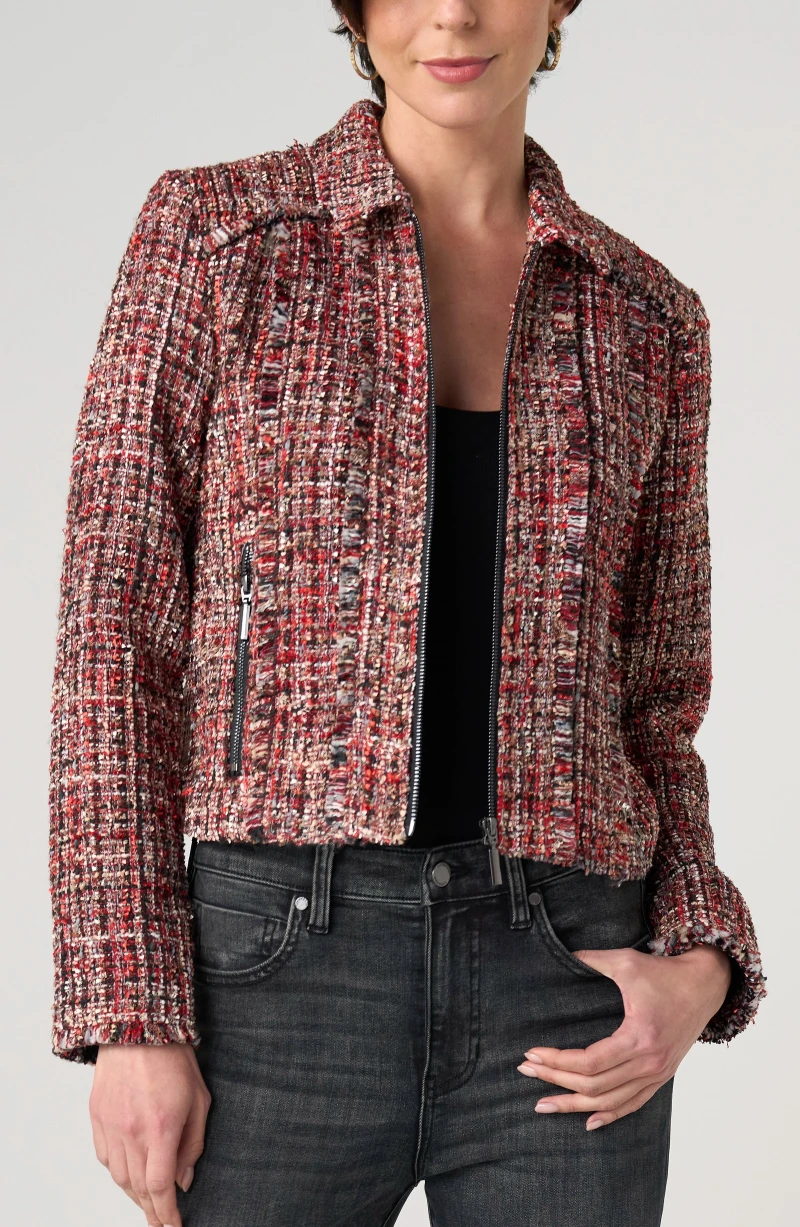 Image of ZIP JACKET WITH FRINGE