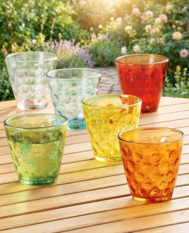 6 verres bulles